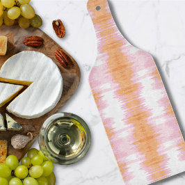 Tabua De Cortar Shimmer Ikat in Pink and Orange