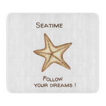 Siga seus sonhos aquarela Seatime Estrela do Mar