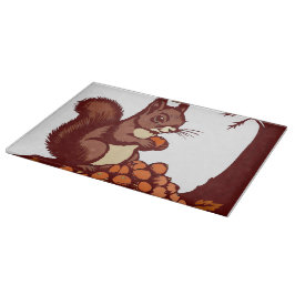 Tabua De Cortar  🐿️ Squirrel Glass Cutting Board