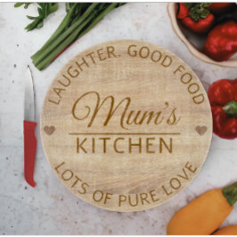 Tabua De Cortar Texto Personalizado do Dia de as mães Moderno