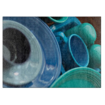 Blue Fiesta Cutting Conselho Ware