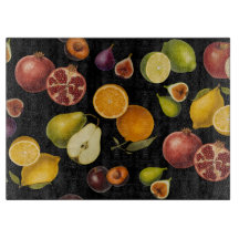 Tábua de Corte de Frutas Botânicas Vintage