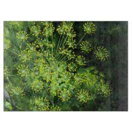 Tábua de Corte de Vidro Dill Flower