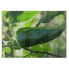 Tábua de Corte de Vidro Jalapeno na Videira
