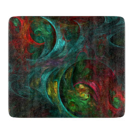 Tábua De Corte Retângulo de Arte Genesis Nova Abstrato