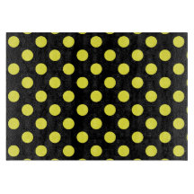 Bolinhas amarelas no fundo preto