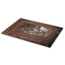 Janela rústica ocidental de vidro do celeiro do