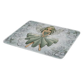 Tabuas De Cortar Glass Cutting Board- Fairy Summoning Spring Design