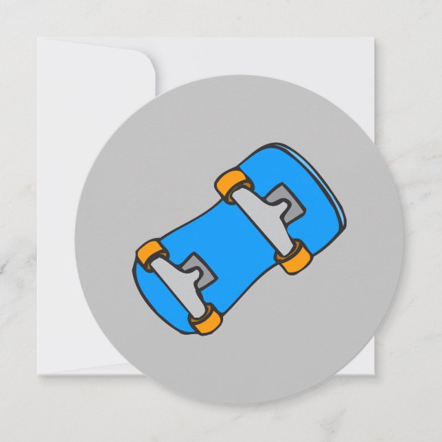 Tabuleiro Azul com Rodas Laranja (Frente)