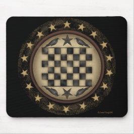 Tabuleiro de damas primitivo Mousepad do corvo