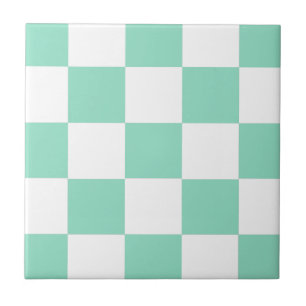Tabuleiro de damas verde da hortelã