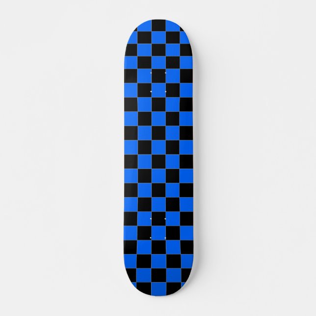 Tabuleiro de Skate Preto e Azul (Frente)
