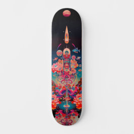 Tabuleiro de skate Psychedelic cosmico