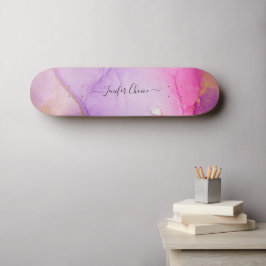 Tabuleiro de Skateboard com Nome Personalizado da 