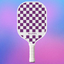 Tabuleiro de Xadrez Roxo Real Nome Personalizado