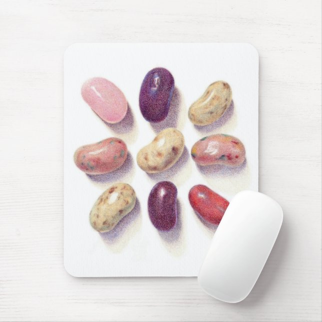 TAC TIC TOE JELLY BEANS Mousepad (Com mouse)