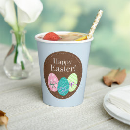 Taça De Papel Com Ovos De Páscoa