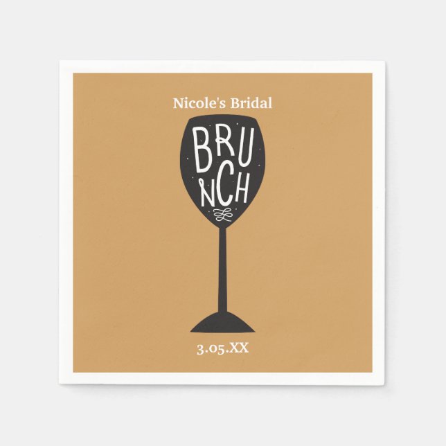 Taça de Vinho BRUNCH Qualquer Cor & Guardanapos de (Frente)