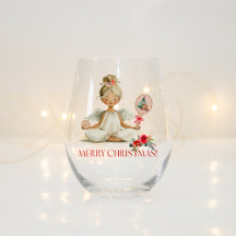 Taca de vinho de Natal Padel – Um Anjo Padel de Na