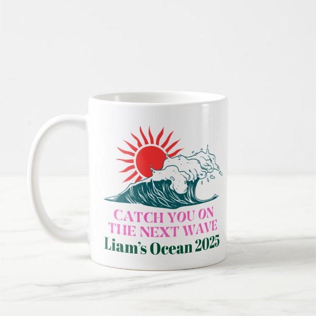 Taça do Café do Oceano Moderno - Caneca de Onda Co (Esquerda)