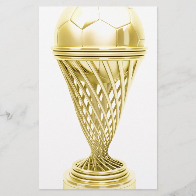 Taça ouro de troféu de futebol (Frente)