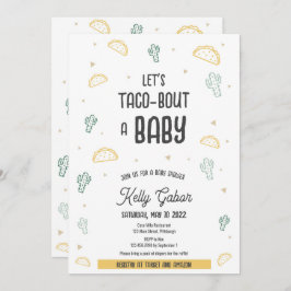 Taco-Bout a Baby, Fiesta Chá de fraldas Convite