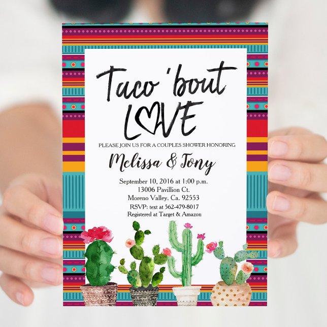 Taco Bout Love Casais Convite para Chá (Criador carregado)