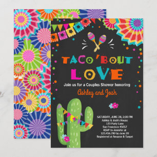 Taco Bout Love Fiesta Casal chá convite