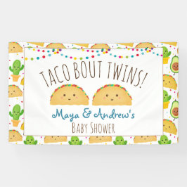 Taco Bout Twins Bem-Vindo Banner Colorido e Bonito