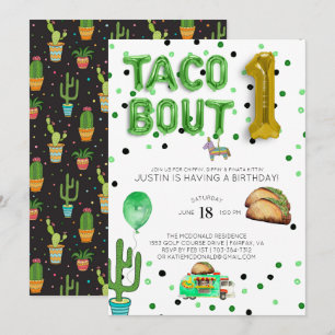 Taco Bout Um Convite de Primeiro Aniversário