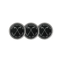 Taco de golfe personalizado clássico preto