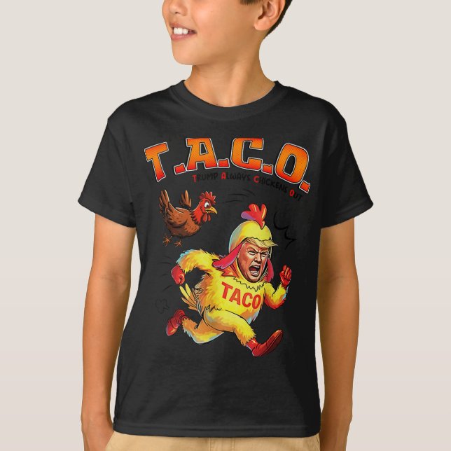 Taco Engraçado Trump Sempre Chica Galinha Camisa M (Frente)