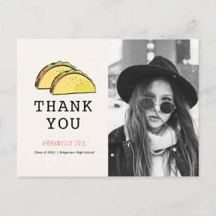 Taco Foto Obrigado Anúncio Cartão