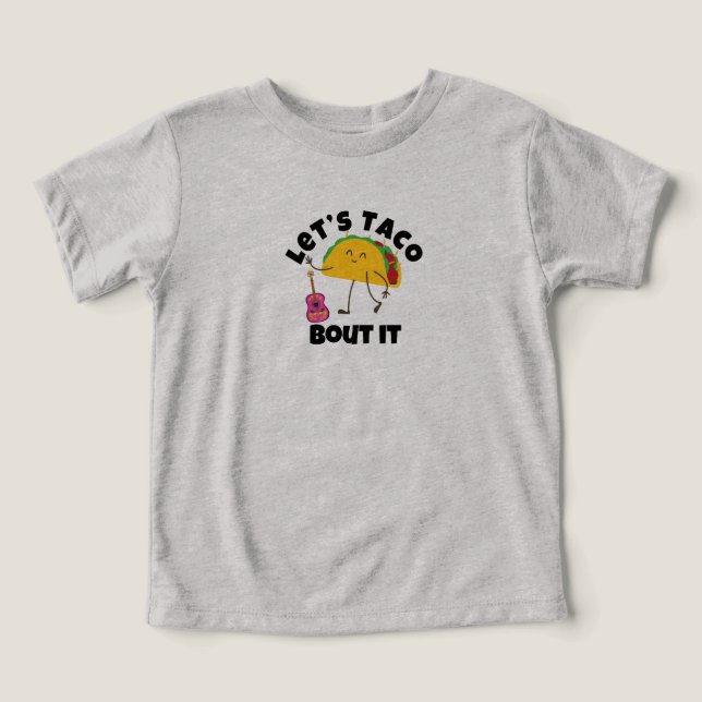 "Taco Guitar T-Shirt - Engraçado Teto Comida Mexic (Design frontal)