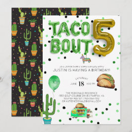 Taco Perto de Cinco | Convite de Aniversário de Ci
