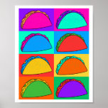 Taco Pop Art Poster<br><div class="desc">Arranje seu espaço com este vibrante Taco Pop Art poster! Com um design ousado e colorido, este trabalho de arte traz à vida o querido taco num estilo lúdico e moderno. Perfeito para cozinhas, salas de jantar ou qualquer área que precise de um toque divertido e peculiar. Quer você seja...</div>