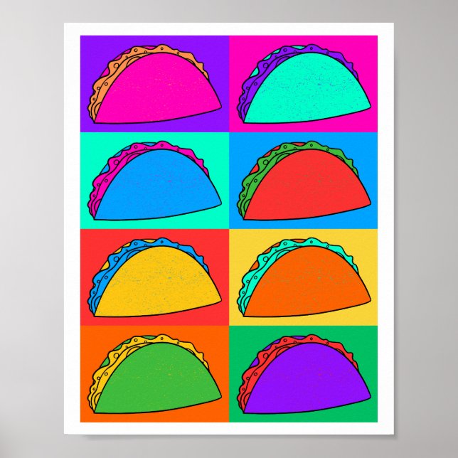 Taco Pop Art Poster (Frente)