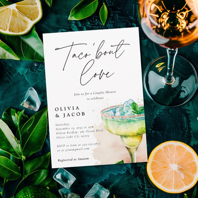 Taco sobre Amor Casais Mexicanos Convite para Chás (Criador carregado)