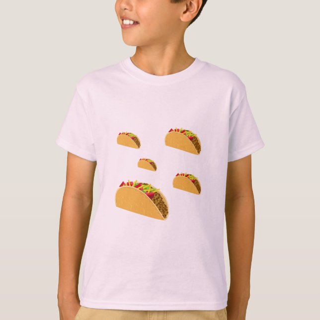 Taco Terça-feira Design - Camiseta Básica para Cri (Frente)