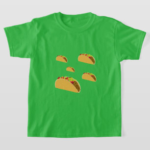 Taco Terça-feira Design - Camiseta Básica para Cri