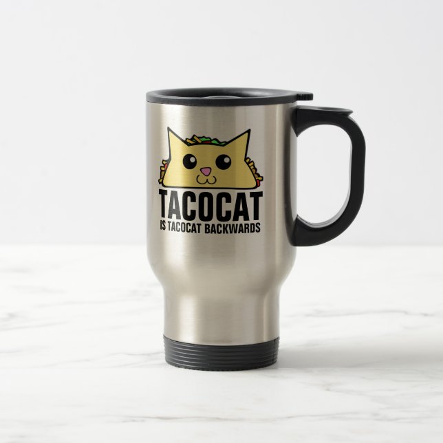 Tacocat Caneca de viagem para trás (Direita)