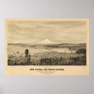 Tacoma & Mount Rainier, Impressão 1878