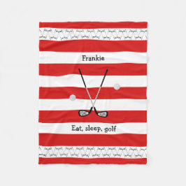 Tacos de golfe personalizaram cobertor de velo lis