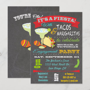 Tacos e Tequila - Convite à Festa de noivado