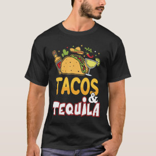 Tacos Tequila Camiseta engraçada do amor de taco