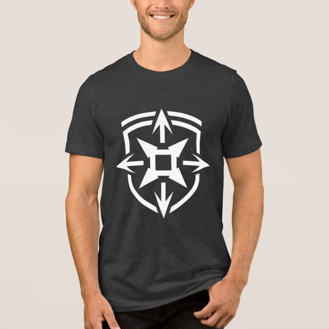 Tactical Gamer Skull Emblem T-Shirt (Frente)
