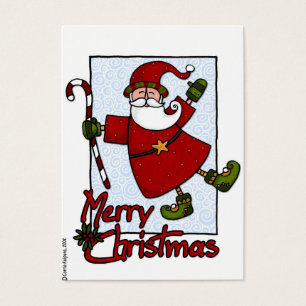 Tag alegre do presente do papai noel