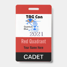 TAG Con 2021 - Red Quadrant - Cadet Crachá