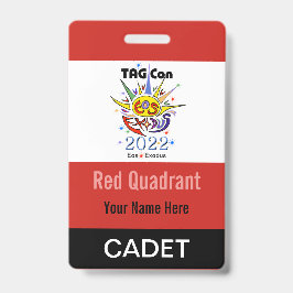 TAG Con 2022 - Red Quadrant - Cadet Crachá