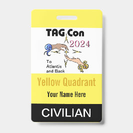 TAG Con 2024 - Quadrante Amarelo - Crachá Civil
